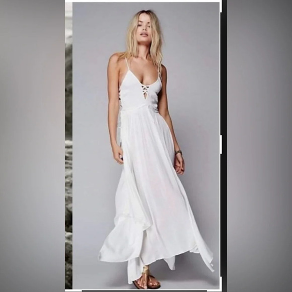 Free People Dresses & Skirts - Free People White Boho Beach Dress